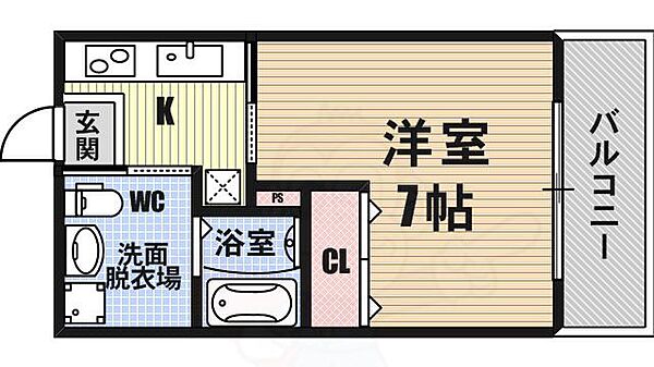 エスライズ大阪ベイサイドアリーナ 203｜大阪府大阪市港区田中２丁目(賃貸マンション1K・2階・23.49㎡)の写真 その2