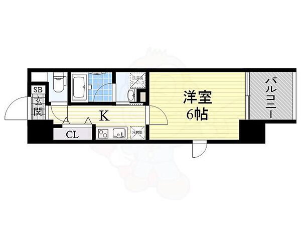 alex Kitahorie ｜大阪府大阪市西区北堀江４丁目(賃貸マンション1K・3階・20.80㎡)の写真 その2