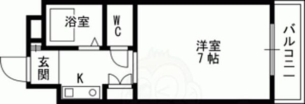 童夢ハイツ 308｜大阪府大阪市西区九条南１丁目(賃貸マンション1K・4階・20.00㎡)の写真 その2