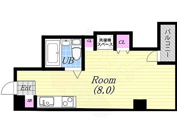 ウエストヒルズ幸紀 ｜大阪府大阪市西区千代崎２丁目(賃貸マンション1R・3階・21.64㎡)の写真 その2