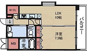 グリーンヴィラ  ｜ 大阪府大阪市港区築港１丁目（賃貸マンション1LDK・5階・43.00㎡） その2