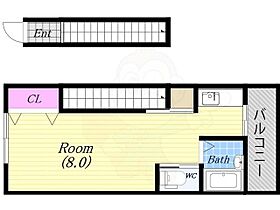 喜多村アパート  ｜ 大阪府大阪市港区南市岡２丁目（賃貸アパート1R・2階・28.60㎡） その2