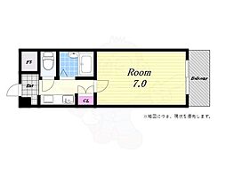 シャルマンJ・S 1Kの間取図画像