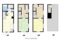 三先2丁目戸建て 1階2DKの間取り