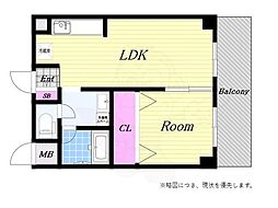 シーサイドアベニュー 4階1LDKの間取り