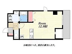 VILLAK&F2 ワンルームの間取図画像