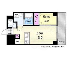 LaBenten 1LDKの間取図画像
