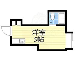 ラパンジール本田1 ワンルームの間取図画像