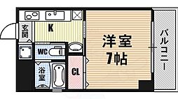 エスライズ大阪ベイサイドアリーナ 1Kの間取図画像