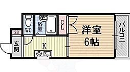 東洋プラザ泉尾 1Kの間取図画像