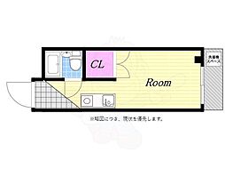 セラピア磯路 ワンルームの間取図画像