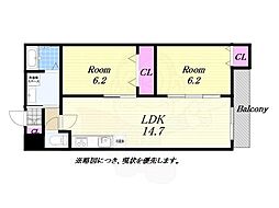 BJ,DA・VINCI 2LDKの間取図画像