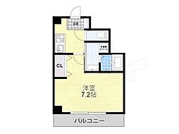 B-RISE梅香 1Kの間取図画像