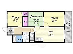 第九柴田ビル 3LDKの間取図画像