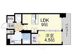 ベイサイドパークOSAKAサウスレジデンシス 1LDKの間取図画像