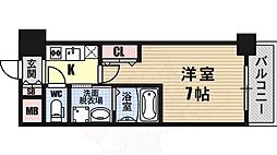 ジュネーゼみなと弁天町 1Kの間取図画像