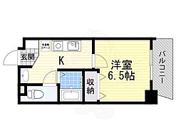 ル・パンタン 1Kの間取図画像