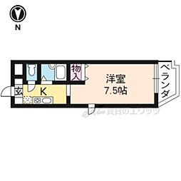 ソレーユコニシ 1Kの間取図画像