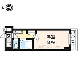 NAVI2 1Kの間取図画像