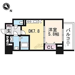 ときわぎ 1DKの間取図画像
