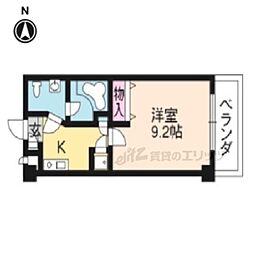 メゾン・シレーネ 1Kの間取図画像