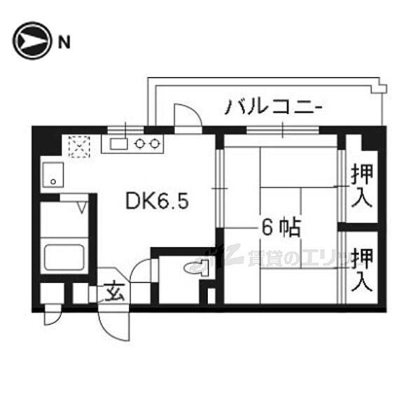 レジデンスオークラ B104｜京都府京都市中京区壬生淵田町(賃貸マンション1DK・1階・29.83㎡)の写真 その2