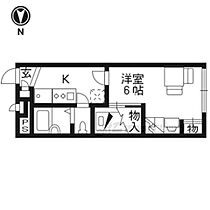 京都府京都市右京区西院乾町（賃貸アパート1K・1階・19.87㎡） その2