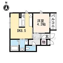 京都府京都市左京区高野清水町（賃貸マンション1LDK・4階・34.22㎡） その1