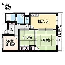 石山古都ハウス 302 ｜ 滋賀県大津市国分１丁目（賃貸マンション3DK・3階・55.60㎡） その2