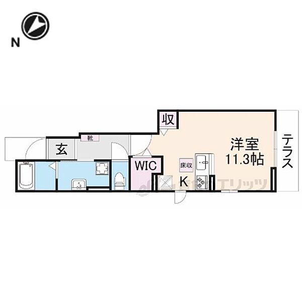 滋賀県彦根市後三条町(賃貸アパート1R・1階・33.13㎡)の写真 その2