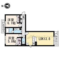 シャーメゾン一の穂II番館 305 ｜ 滋賀県大津市神領3丁目（賃貸マンション2LDK・3階・62.19㎡） その2