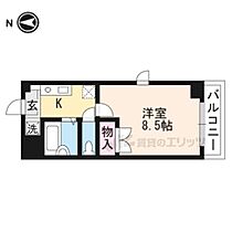 メゾンクレール 301 ｜ 滋賀県草津市野路東5丁目（賃貸マンション1K・3階・25.50㎡） その2