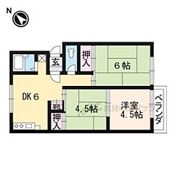 JR東海道・山陽本線 瀬田駅 徒歩8分の賃貸アパート 1階3DKの間取り