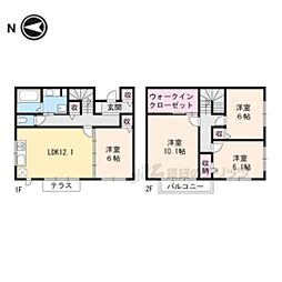 エステートI 2階4LDKの間取り