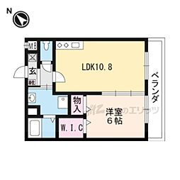 Ｅｌｅｇａｎｔｅ 2階1LDKの間取り