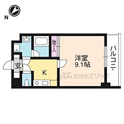 エンゼルプラザ瀬田駅前 1Kの間取図画像