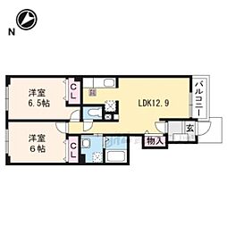 リクソーレ6 2LDKの間取図画像