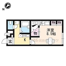 レオパレスメゾンこなん 1Kの間取図画像