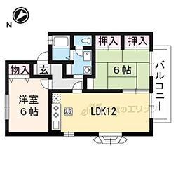 ロイヤルシャトーG 2LDKの間取図画像