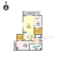 BORD DU LAC SOERI 2LDKの間取図画像