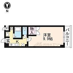 アートプラザ・ユー 1Kの間取図画像