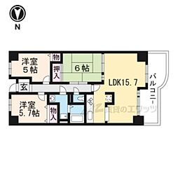 サンコート南草津医療センタービル 3LDKの間取図画像