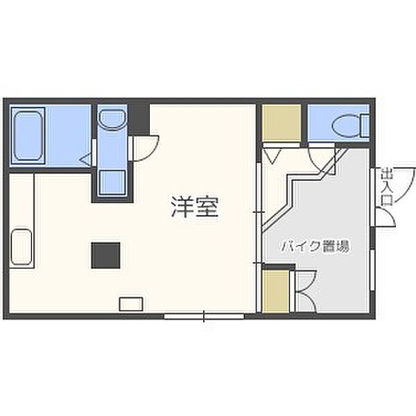 ラプラスワン ｜北海道札幌市厚別区厚別中央三条2丁目(賃貸マンション1K・3階・34.43㎡)の写真 その2