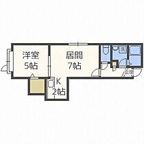 ラピスラズリ  ｜ 北海道札幌市西区発寒十五条1丁目（賃貸アパート1LDK・1階・33.23㎡） その2