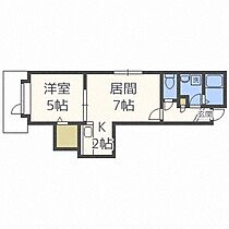 ラピスラズリ  ｜ 北海道札幌市西区発寒十五条1丁目（賃貸アパート1LDK・2階・33.23㎡） その2