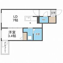 Ｃｏｕｒｔ　Ｔｉａｒａ  ｜ 北海道札幌市豊平区西岡四条8丁目（賃貸マンション1LDK・1階・30.31㎡） その2