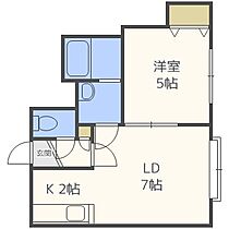 ビーブルー  ｜ 北海道札幌市白石区北郷五条10丁目（賃貸アパート1LDK・1階・31.19㎡） その2