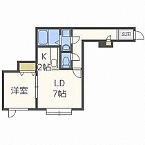 ラ・フォレスタＩＩ  ｜ 北海道札幌市南区川沿十二条1丁目（賃貸アパート1LDK・1階・35.39㎡） その2