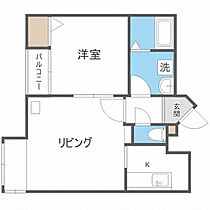 ベルファーレ発寒  ｜ 北海道札幌市西区発寒四条7丁目（賃貸マンション1LDK・4階・37.26㎡） その2