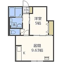 コントレイル  ｜ 北海道札幌市北区北三十八条西4丁目（賃貸アパート1LDK・1階・36.06㎡） その2